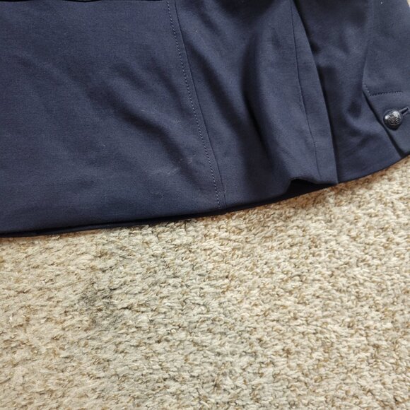 Talbots Blazer Jacket Womens 18WP Blue Rayonne Blend Button Up - Picture 7 of 9